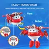 Экшн -фигуры Super Wings S6 5 дюймов, преобразующий Jett Ball - Железные силовые роботы деформация в аниме -игрушки 230424 Аниме -игрушки 230424