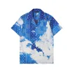 Louiseviution Designer T-shirt Vintage Chemise Mens Summer Shirts Fashion Hawaii Print Fleu