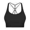 Yoga-Outfit SHINBENE High-End-Nylon-gepolsterte Riemchen-Sport-BHs, Tops, Damen, stoßfest, kabellos, Fitness-Crop-Top, Activewear