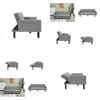 Living Room Furniture Factory Tufted Back Sofa Mid-Century Convertible Bed For Gray Drop Delivery Home Garden Dhxsa