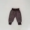 Pantaloni Autunno Inverno Ragazzo Bambino Cartone animato Pantaloni sportivi a vita alta Ragazza Bambini Stampa lettera Pantaloni casual Bambino Solido Addensare caldo