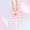 ICE OUT Square Zircon Men's Men's Cipcant Necklace Rock Street Hip Hop Gioielli Tre colori per regalo5108200