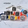 Luxe horloge 2022 Nieuwe trend transparant plastic omhulsel geïmiteerd mechanisch roterende emmer modehorloge