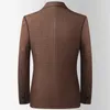 Men's Suits Arrival Fashion Seersucker Elastic Autumn And Winter Embroidery Slim Fit Casual Small Suit Size M L XL 2XL 3XL 4XL