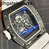 RichArmills Watch Swiss Mechanical Watches RicharSmillesr Limited Edition Carbon Fiber Manual Mens RM055 Luxury Hand Clock Wrist Single FRJ