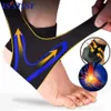 Ankle Support 1Pcs Sport Compression Ank Support Brace Ank Stabilizer Tendon Pain Reli Strap Foot Sprain Injury Wraps Basketball Running Q231124