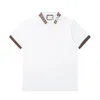 Mens polo t-shirt moda haft krótkie rękawy Topy Turndown kołnierzyk tee swobodne koszule polo M-3xl#49