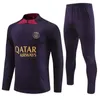 2023 2024 psgES Trainingsanzug Männer Fußballtraining 23 24 Tuta Maillot Trikot Jacke Kit Paris Mbappe Männer und Kinder Fußball Trainingsanzüge Jogging Survêtement