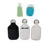 30 ml Sublimation Händedesinfektionshalter Neopren Schlüsselanhänger Mini Flaschenabdeckung Weiße Farbe Rechteckform Chapstick Halter DHL