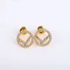 Designer Hoop Earrings Stud Luxury Jewelry Charm Retro Earings Studs Women Diamonds Earring Girls Ear Studs Earing Wedding Engagement Present Valentine 2311243D
