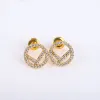 Designer Hoop Earrings Stud Luxury Jewelry Charm Retro Earings Studs Women Diamonds Earring Girls Ear Studs Earing Wedding Engagement Gift Valentine 2311243D