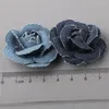 Fermagli per capelli 10 pezzi/lotto Cartoon Jeans Camelia Fiore Risultati gioielli fai da te Ornamento Accessorio Adesivi con patch per bottoni floreali