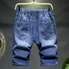 Herr shorts män denim shorts sommar plus storlek 10xl 7xl casual lös stretch cowboy hög midja kort jean manlig stor storlek denim byxor 230424