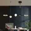 Lampes suspendues JJC Art moderne simple créatif nordique salle à manger lampe longue barre table style industriel restaurant lustre