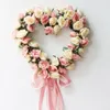 Sztuczna zieleń z kwiatów sztuczna sztuczna wieniec próg kwiat DIY Wedding Dom do domu impreza Wiselan Work Wect Dekor Party Lintel Garland Gift Rose 231123