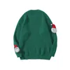 Men's Sweaters Unisex Christmas Sweater 3D Santa Claus Embroidery Knitted Autumn Red Women'S Loose Oversized Pullover