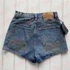 Damen Denim Shorts Klassische Designer Shorts mit hoher Taille Sommer Atmungsaktive Lässige Kurze Jeans