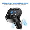 CAR FM Transmissor Bluetooth 5.0 Handsfree Car Kit de áudio MP3 Modulador 2.1a Player Audio Receptor 2 USB Fast Charger para iPhone