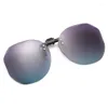 Sunglasses Women Clip-on Polarized Optical Glasses Clip Diamond Cut Mirror Eyeglasses Anti-UV Driving 2023 Trendy