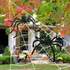 Nieuwe 200-30 Cm Zwarte Spin Zachte Harige Haloween Decoraties 2023 Kerst Horror Halloween Ornament Gift Outdoor Indoor Decoratie