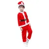 Girl's Dresses Baby Girs Boys Christmas Cosplay Santa Claus Costume For Kids Xmas Clothes Party Dresspantsopshatbelt Child Year Outfit 231124