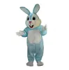 Le plus récent costume de mascotte de lapin bleu Carnaval unisexe tenue de Noël fête d'anniversaire festival en plein air habiller des accessoires promotionnels pour femmes hommes