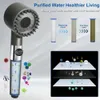 New 3 Way To Shower Head Filter High Pressure Strong Current Water Saving Showerhead One Hand Control Stop Bathroom Accessories