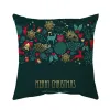 Cushion/Decorative Pillow Pillow Single Side Printed Christmas Pillowcase Hard To Fade Decorative Usef Pattern Holiday Throw Er Drop D Dh9Bk