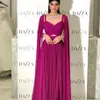 Abiti sexy urbani ANGELSBRIDEP Abiti da sera lunghi rosa Abiti da festa in chiffon con scollo a V Piega Abito da donna arabo saudita con mantella 231123