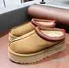 Australia platform women winter suede snow boots sheepskin ladies ug designer fashion wool warm slip-on slippers shoes