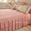 Bedkjol Dekorativ prinsessa säng kjol säng täcker hem sovrum förtjockar säng kjol non-halp madrass täcker protecor bäddar utslaget sängkläder 230424