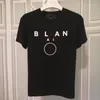 Ny T-shirt för kvinnor i enfärgad bokstavsutskrift Modemönster Rea Kläder T-shirts Toppar Män och kvinnor Lös sommar Kortärmad