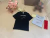 23ss peuter tee kid designer t-shirt kind t-shirt jongens meisjes Ronde hals Puur katoen logo afdrukken t-shirt Hoge kwaliteit kids kleding