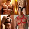 Men Halter Elastic Body Chest Harness Sexy Erotique Bondage Lingerie Armband Shoulder Strap Leg Ring Clubwear Fetish Costume