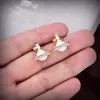 Designer Stud for Women Luxury Vivian Pearl Earring Retro smycken Fashion Woman Earings Accessories Westwood 3043