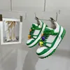 Дизайнерские модные кроссовки интенсивная повседневная обувь Virgils Alligator-Embossed Черно-серого коричневого белого зеленого теля