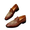 Top Dress Schuhe Designer Herren Schwarz Echtes Leder Spitzschuh Herren Business Oxfords Herren Travel Walk Casual 38-45