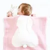 Filtar Swaddling 100% akryl baby stickad filt rolig kanin född milstolpe swaddle wrap barn som spelar matta sleepsack utomhus barnvagn täcker 231124