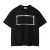Designer Summer Men T Shirts Logo Letter broderad stjärna reflekterande runda nacke ren bomullsmän tee shorts ärm stor storlek 5xl