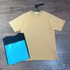 Topstoney Designer Men's Summer T-shirt lyxklassisk bokstav geometriskt tryck färgglad back vit t-shirt enkel kläder bomull casual lös passform ST-23215