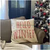 Coussin / oreiller décoratif oreiller rouge oreillers de Noël doux ERS pour salon canapé canapé jeter taie d'oreiller décorative lit couleur chaude Dhzsg