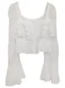 Cardigan Shirt Femme à manches longues polyvalentes - Nouveau ma-e-j-sucré petit coton frais en dentelle en dentelle en dentelle