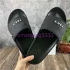 Parigi Uomo Donna Pantofole Home Office Sandali estivi Scivolo da spiaggia Pantofola moda Scarpe casual da donna Stampa Strisce Fascia in pelle Tinta unita 36-46