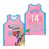 Basketball 14 Will Smith Filmtrikots Film The Fresh Prince Jazzy Jeff VON BEL-AIR GRAFFITI JAHRESTAG BELAIR Alle genähten Uniformpullover Vintage College Shirt