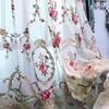 Cortina floral sala de estar quarto de varanda cortinas