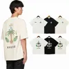 2023 Top Craftsmanship Rhude Mens T Shirts Summer Fashion Designer Tshirts Street Disual Short Sleeve Style Tees Cotton Printing Shirt WH20