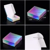 Gift Wrap Laser Rainbow Aircraft Box Highgrad Boxes For Tea Jewelry Candy DIY Handmased Soap Packing 10x10x3cm LX4961 Drop Delivery DH2IU