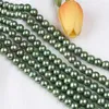 Commercio all'ingrosso del filo della perla d'acqua dolce di forma della patata verde delle catene 9-10mm per la fabbricazione dei gioielli