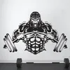 Gym Wall Decal Custom Fitness Decor Workout Art Vinyl Sticker Gorilla Gym Quote Stickers Motivation Crossfit A732 210308242t
