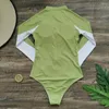 Women's Swimwear 2023 One Piece Swimsuit Women Monokini Long Sleeve Female Bathing Suit Surfing Bodysuit Swim Wear Beach